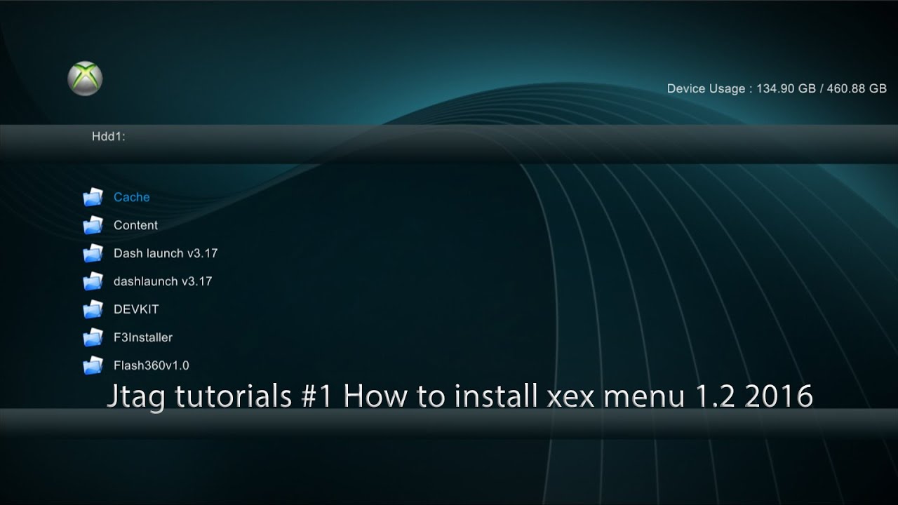 install latest xex menu 1.2